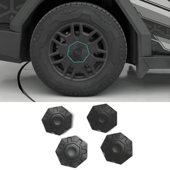 Heptagonal Center Hub Caps Lug Nut Covers for Cybertruck (4 Pcs) - T-Launch
