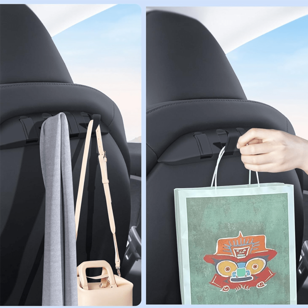 Hidden Foldable Seat Back Hook Bracket for Tesla Model 3/Y - T-Launch