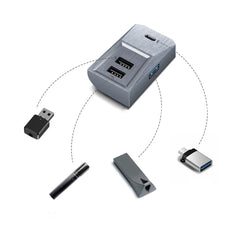 Model Guantera estilo Cybertruck 3/Y Estación de acoplamiento con concentrador USB 4 en 1 para Tesla