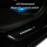 Illuminated Door Sill Protector for Tesla - T-Launch