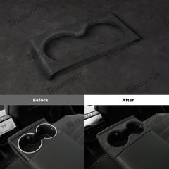 2024 를 위한 알칸타라 뒷좌석 컵 덮개Model3 하이랜드