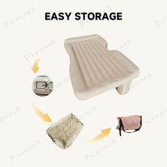 Inflatable Rear Seat Camping Air Mattress for Tesla Model 3/Y/S/X - T-Launch