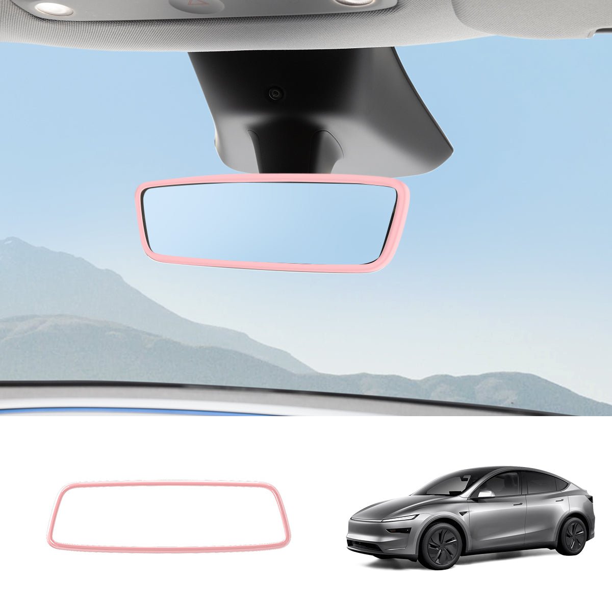 Interior Rearview Mirror Trim Cover for Tesla Model 3/Y - T-Launch