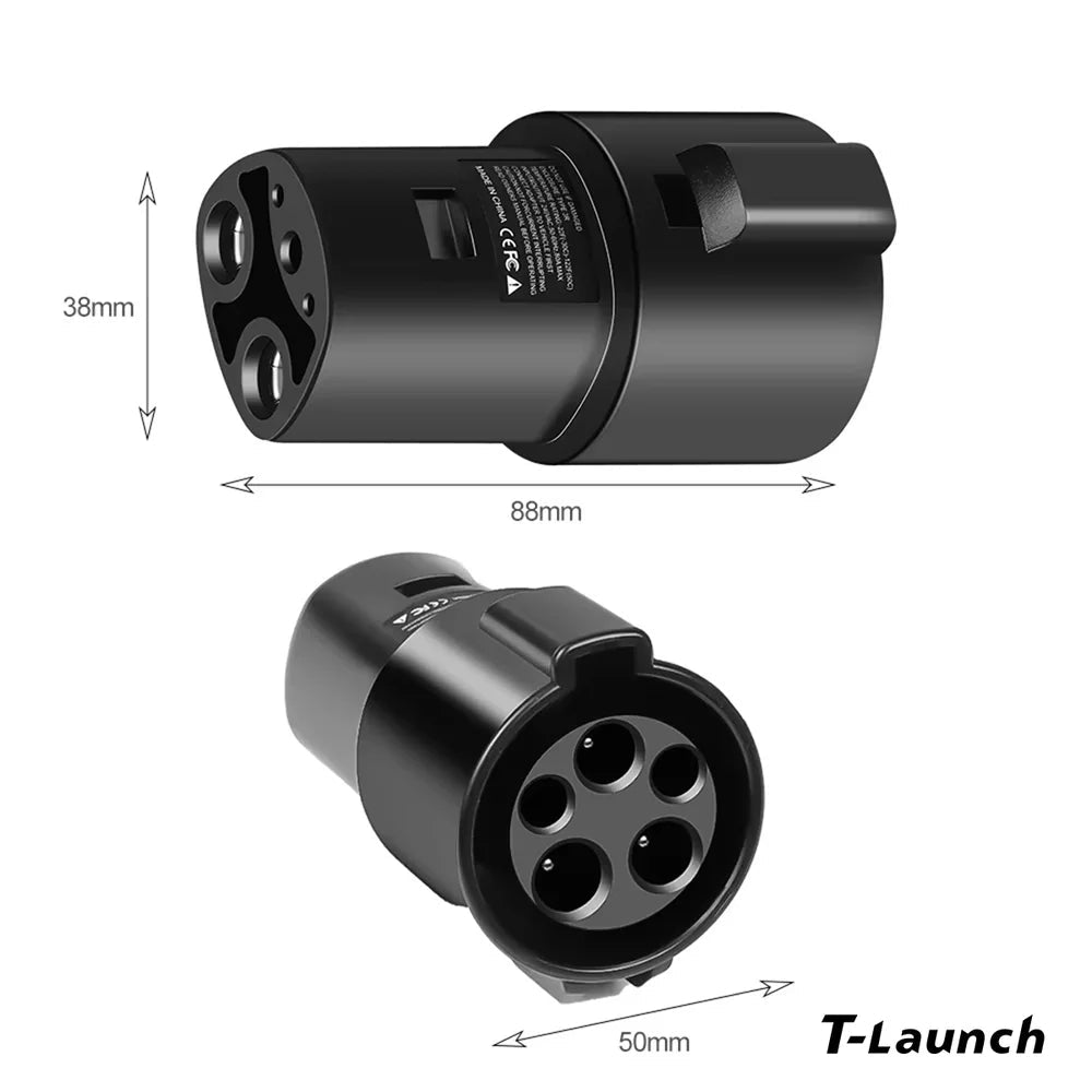 J1772 To Tesla Adapter for Tesla Model 3/Y/S/X/Cybertruck - T-Launch