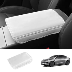 Leather Center Console Armrest Cover for Tesla Model Y Juniper 2025+ - T-Launch