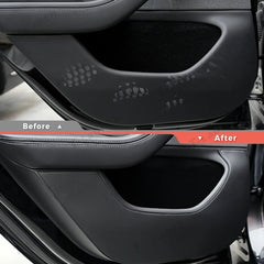 Leather Door Kick Guards for 2026 New Tesla Model Y Standard - T-Launch