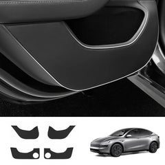 Leather Door Kick Guards for Tesla Model Y Juniper 2025+ / Model 3 Highland 2024+ - T-Launch