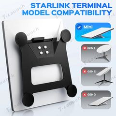 Magnetic Flat Mount with Strong Pull Force Base for Starlink Mini - T-Launch