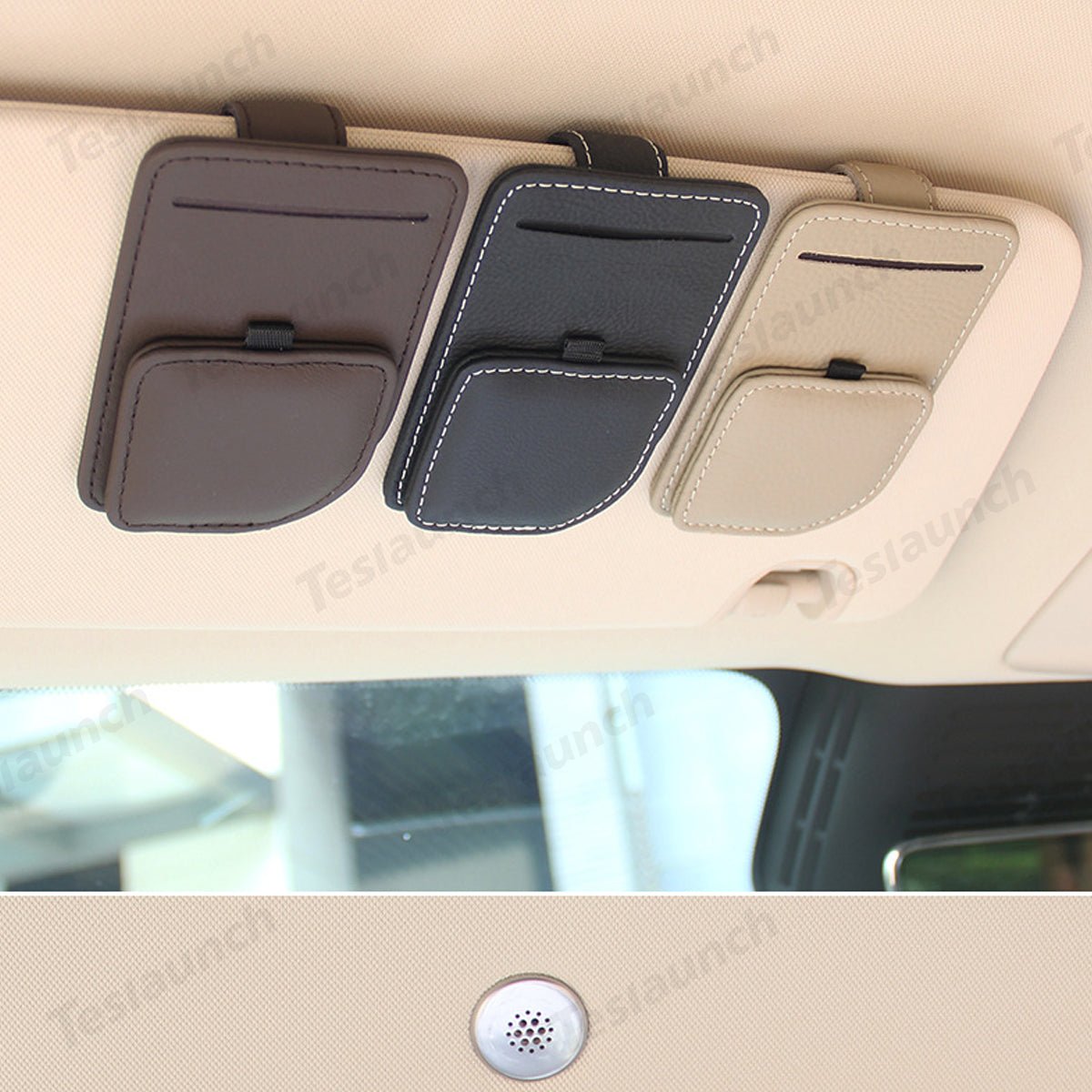 Magnetic Multi-Functional Glasses & Card Clip for Tesla Model 3/Y/S/X/CT - T-Launch