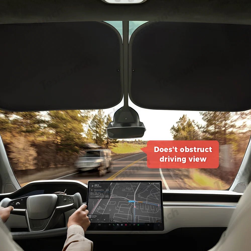 Mesh Electrostatic Adsorption Sunroof Sunshade for Tesla Model X Front Sunroof - T-Launch