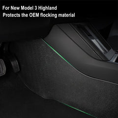 Model 3 Highland 2024+ Center Console Side Anti-Kick Mats Dust Resistant Protector Cover for Tesla - T-Launch