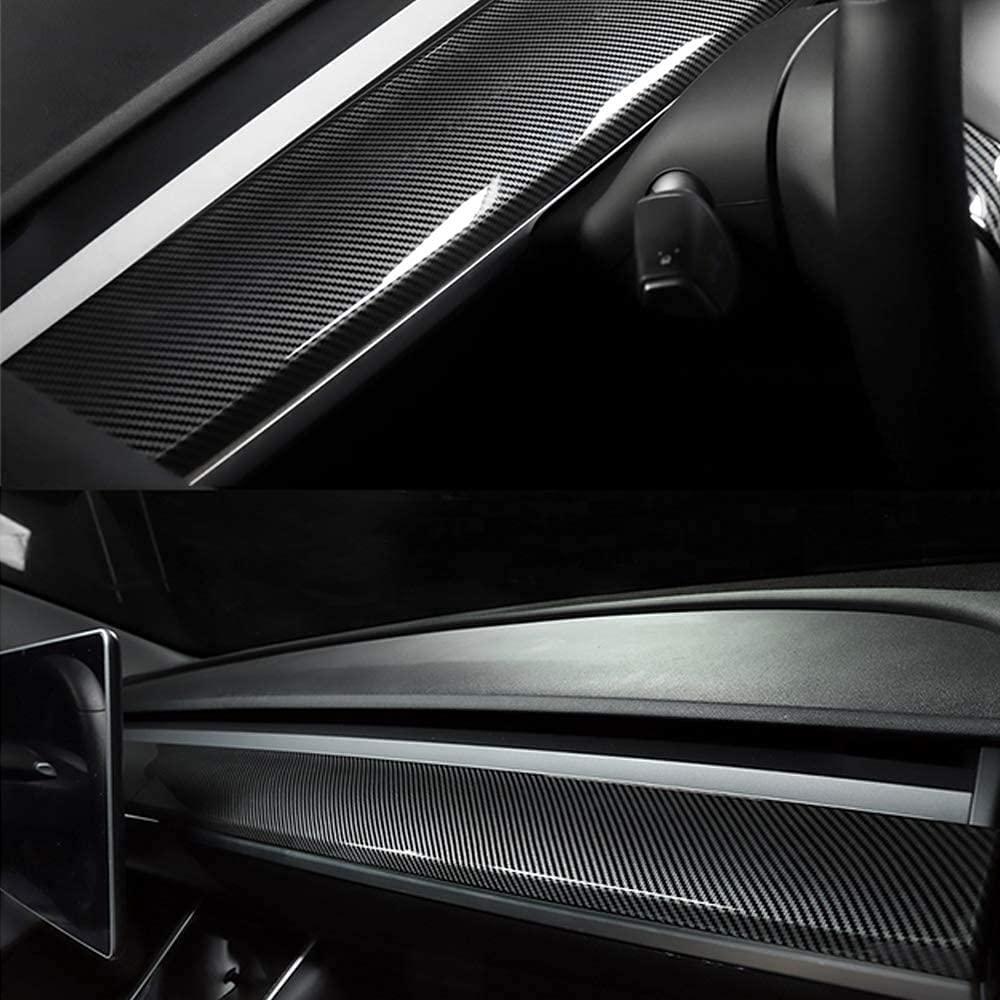 Model 3 & Y Dashboard Cover (Carbon Fiber Pattern ABS) (2017-2023) - T-Launch