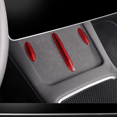 Model 3/Y Carbon Fiber Wireless Charging Center Console Decorative Cover for Tesla(2021-2023) - T-Launch
