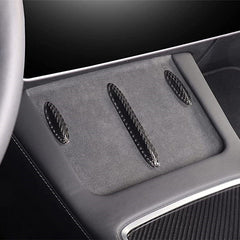 Model 3/Y Carbon Fiber Wireless Charging Center Console Decorative Cover for Tesla(2021-2023) - T-Launch