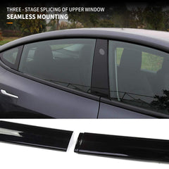 Model 3/Y Chrome Delete Kit for Tesla, Windows Glossy Matte Black Cover Kit (10 Pcs) (2017-2023) - T-Launch