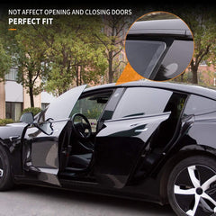 Model 3/Y Chrome Delete Kit for Tesla, Windows Glossy Matte Black Cover Kit (10 Pcs) (2017-2023) - T-Launch