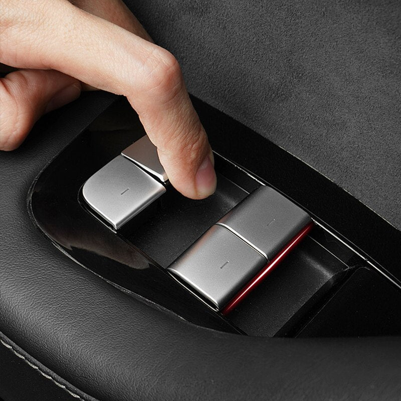 Model 3/Y Door Button Glass Lifting Patch for Tesla(2017-2023) - T-Launch