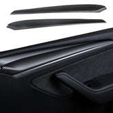 Model 3/Y Door Trim Cover Wrap ABS Matte Carbon Fiber Pattern (2 PCS) for Tesla (2021-2023) - T-Launch