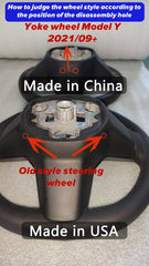 Model 3/Y Full Carbon Fiber Yoke Steering Wheel - T-Launch
