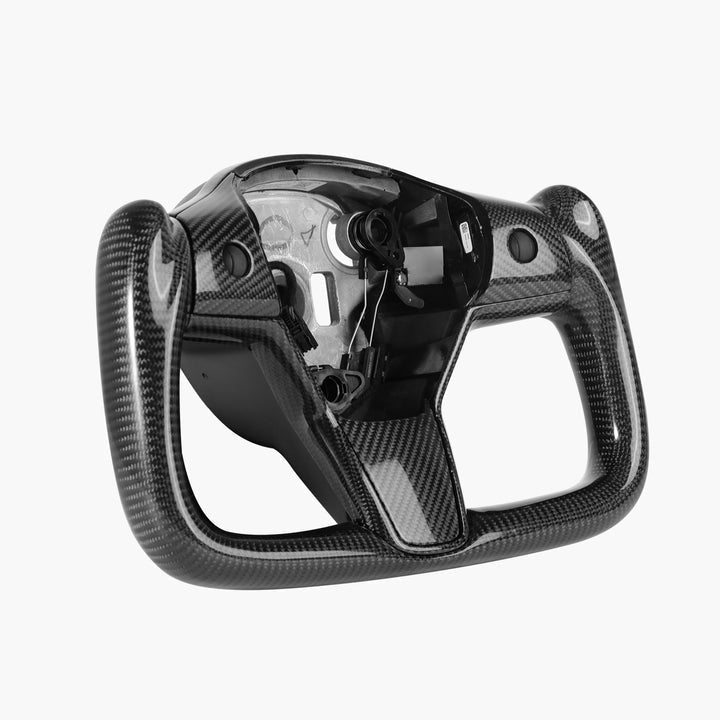 Model 3/Y Full Carbon Fiber Yoke Steering Wheel - T-Launch