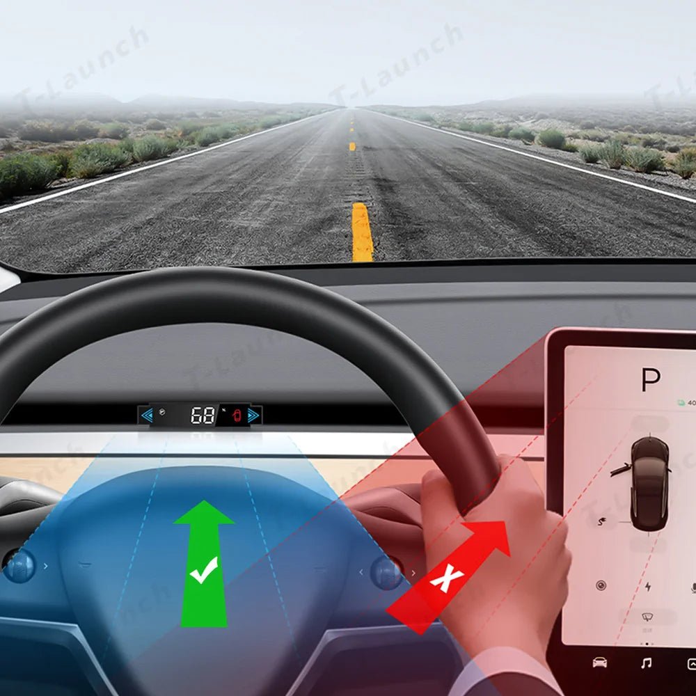 Model 3/Y Head Up Display Code Table for Enhanced Driving Safety for Tesla(2017-2023) - T-Launch