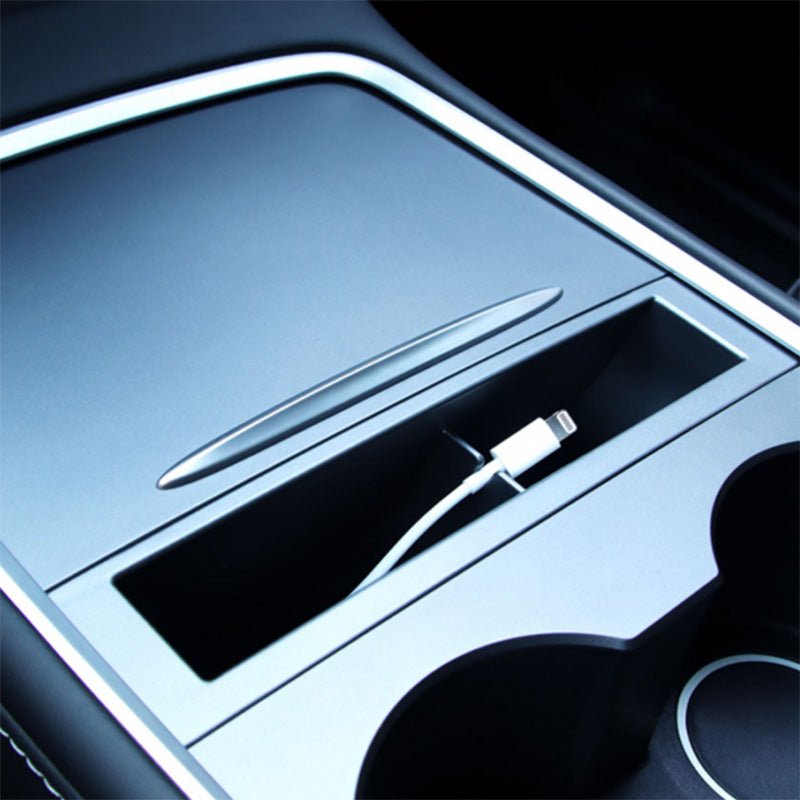 Model 3/Y Phone Storage Organizer Central Control Storage Box For Tesla(2021-2023) - T-Launch