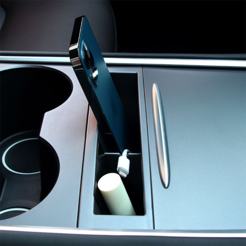 Model 3/Y Phone Storage Organizer Central Control Storage Box For Tesla(2021-2023) - T-Launch
