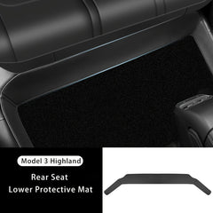Model 3/Y Rear Seat Lower Protective Mat (Suitable for 2024+ Model 3 Highland) - T-Launch
