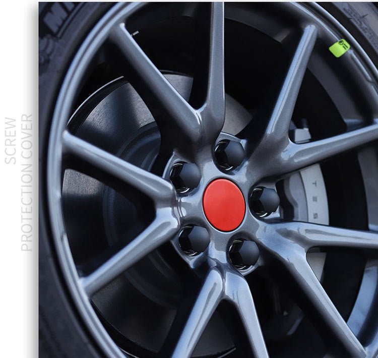 Model 3/Y Wheel Lug Nut Cover Cap Set for Tesla (4 wheels Set) - T-Launch