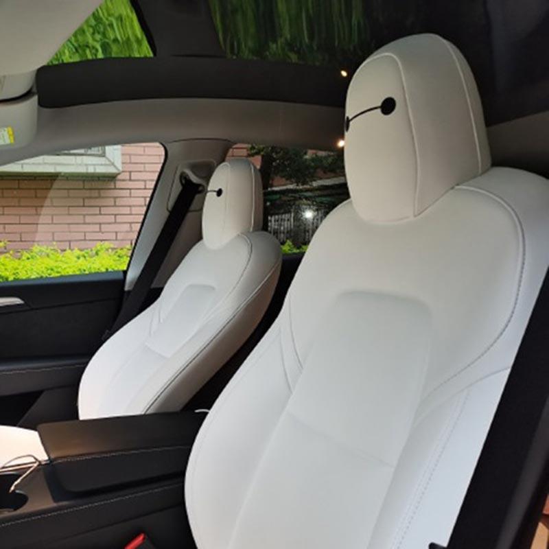Model 3/Y/S/X/Cybertruck Baymax Headrest Stickers Decoration Sticker for Tesla(4 PCS) - T-Launch