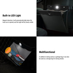 Model 3/Y/X/S LED Car Garbage Bag Seat Garbage Bag for Tesla - T-Launch