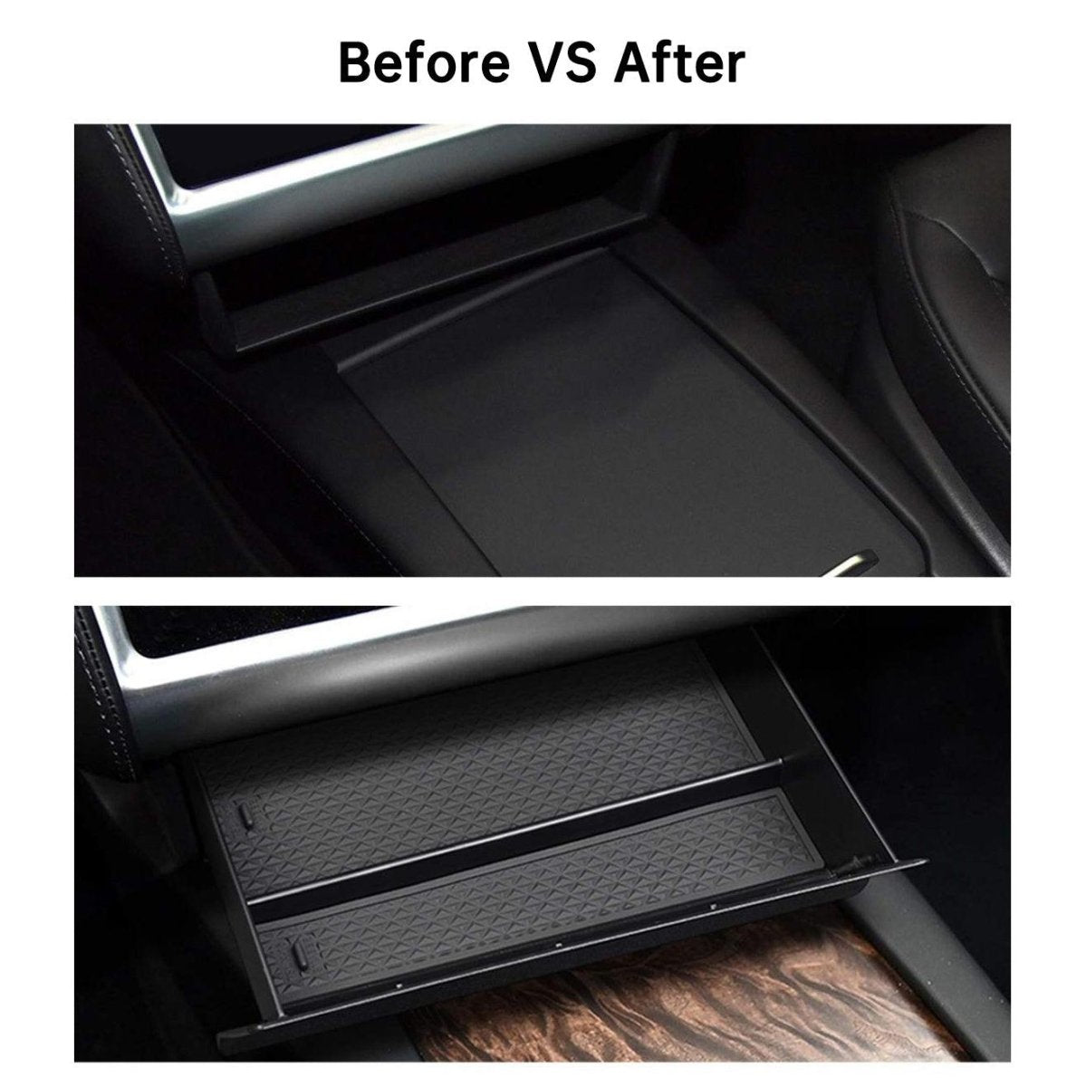 Model S X Center Console Organizer Storage Box Cubby Drawer for Tesla (2012-2020) - T-Launch