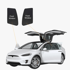 Model X(2015-2026) Privacy And Thermal Insulated Sunshades Curtains for Tesla Opaque Sun Visor for Camping and Daily Use - T-Launch