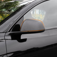 Model Y Side Door Mirror Cover (Carbon Fiber Pattern ABS) (1 pair) (2020-2024) - T-Launch