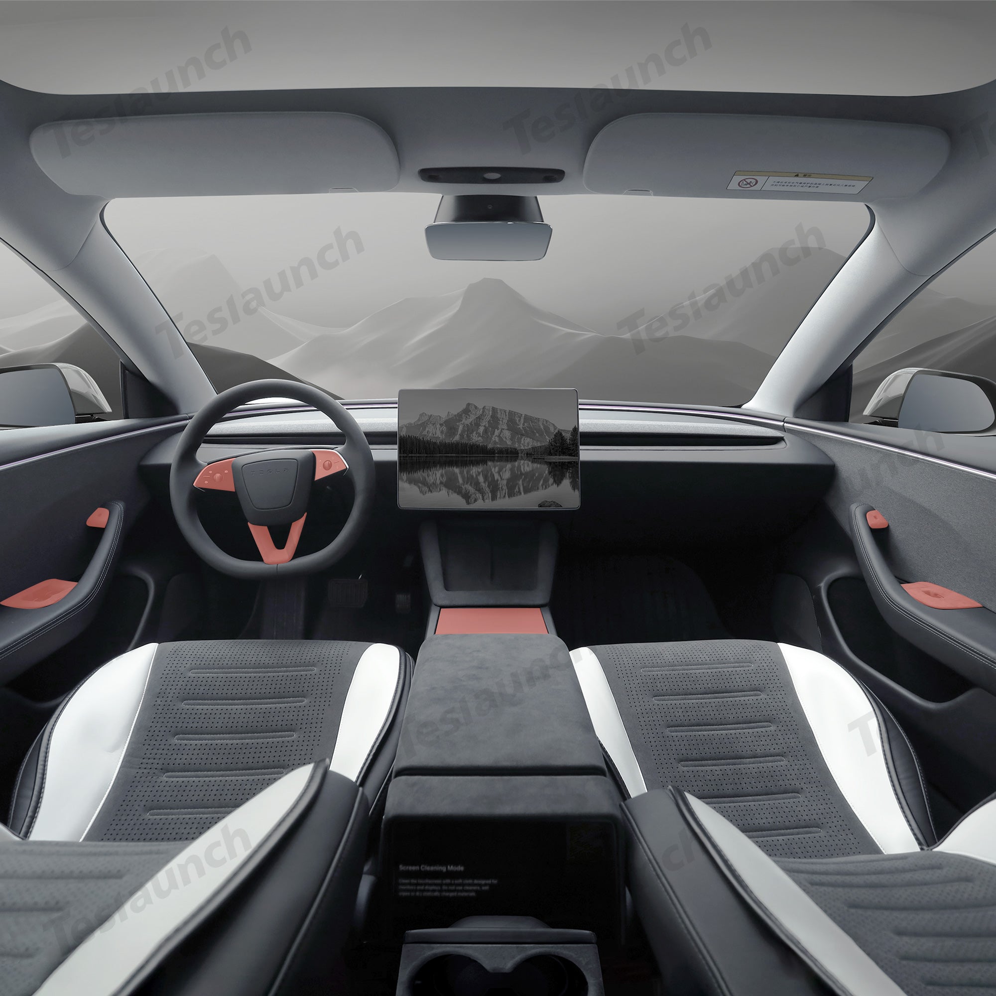 Tesla Cubierta del interruptor del botón de la puerta de Alcantara para  Model 3/Y (2017-2023) – TESLAUNCH