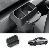 Multi-Function Steering Wheel Phone Mount & Glasses Holder for Tesla Model Y Juniper 2025+ - T-Launch