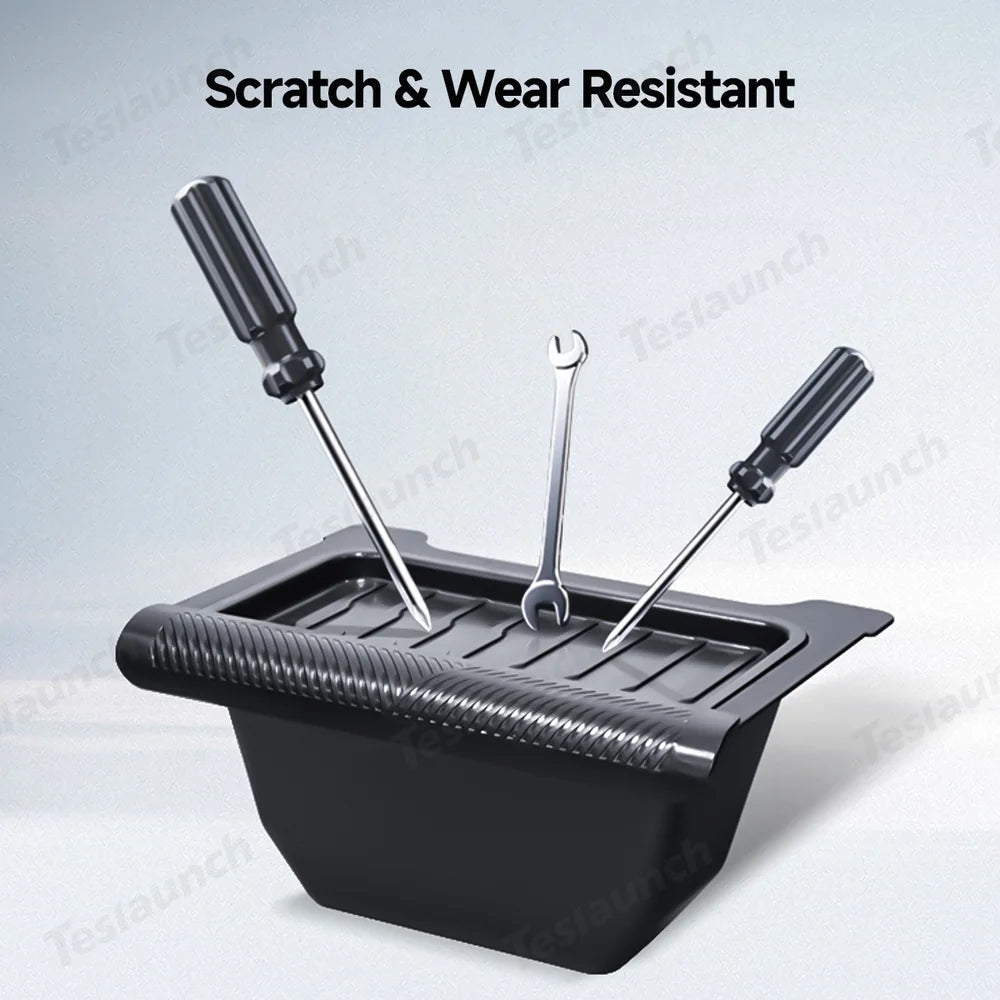 Multi-Functional Rear Flip-Top Trash & Storage Bin for Tesla Model Y Juniper 2025+ - T-Launch