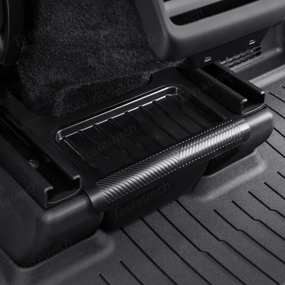 Multi-Functional Rear Flip-Top Trash & Storage Bin for Tesla Model Y Juniper 2025+ - T-Launch