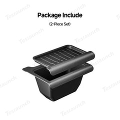Multi-Functional Rear Flip-Top Trash & Storage Bin for Tesla Model Y Juniper 2025+ - T-Launch