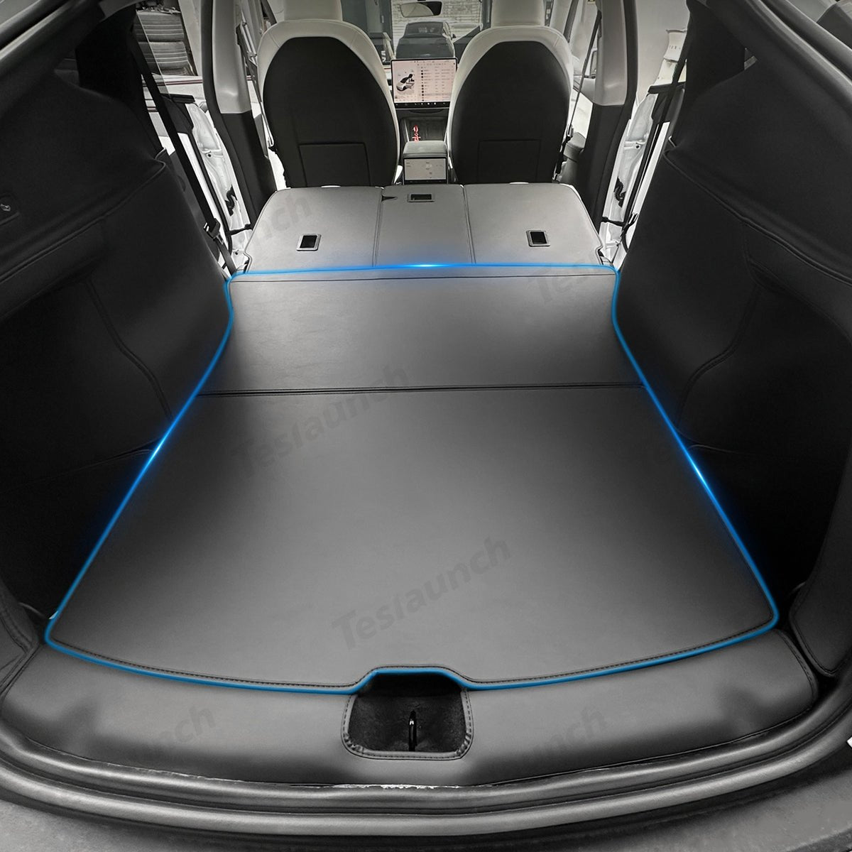 Napa Leather Rear Trunk Mat – Durable Protection for Tesla Model Y Juniper 2025+ - T-Launch