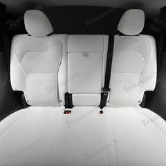 Napa Leather Seat Cushion Set – All-Season Ventilated Comfort for Tesla Model Y Juniper 2025+ (7-Piece Set) - T-Launch