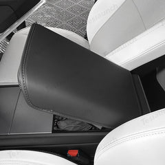 Nappa Leather Center Console Armrest Cover – Stylish Protection for Tesla Model Y Juniper 2025+ - T-Launch