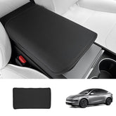 Nappa Leather Center Console Armrest Cover – Stylish Protection for Tesla Model Y Juniper 2025+ - T-Launch