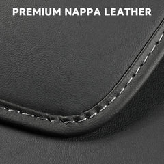 Nappa Leather Seat Back Kick Protector for Tesla Model Y Juniper 2025+ / Model 3 Highland 2024+ - T-Launch