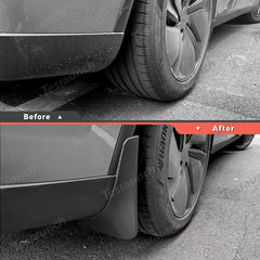 No-Drill Front & Rear Fender Mud Flaps for Tesla Model Y Juniper 2025+(4 PCS) - T-Launch