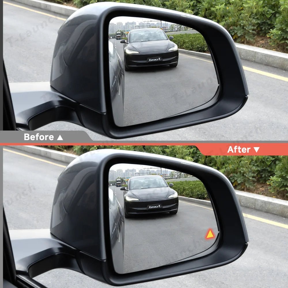 OEM Blind Spot Monitoring Side Mirror Glass Upgrade for Tesla Model 3 / Model Y (2021–2026) - T-Launch