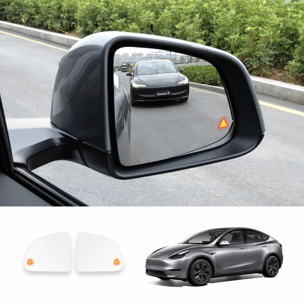 OEM Blind Spot Monitoring Side Mirror Glass Upgrade for Tesla Model 3 / Model Y (2021–2026) - T-Launch