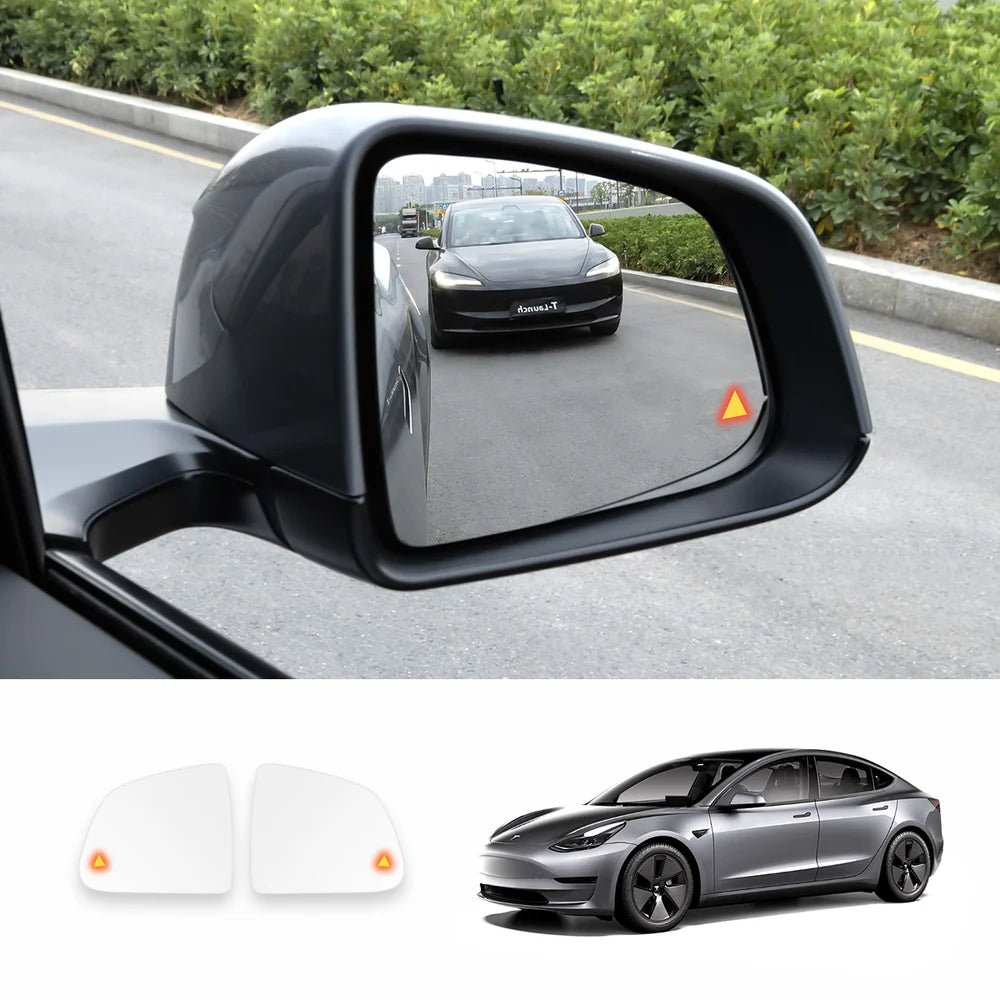 OEM Blind Spot Monitoring Side Mirror Glass Upgrade for Tesla Model 3 / Model Y (2021–2026) - T-Launch
