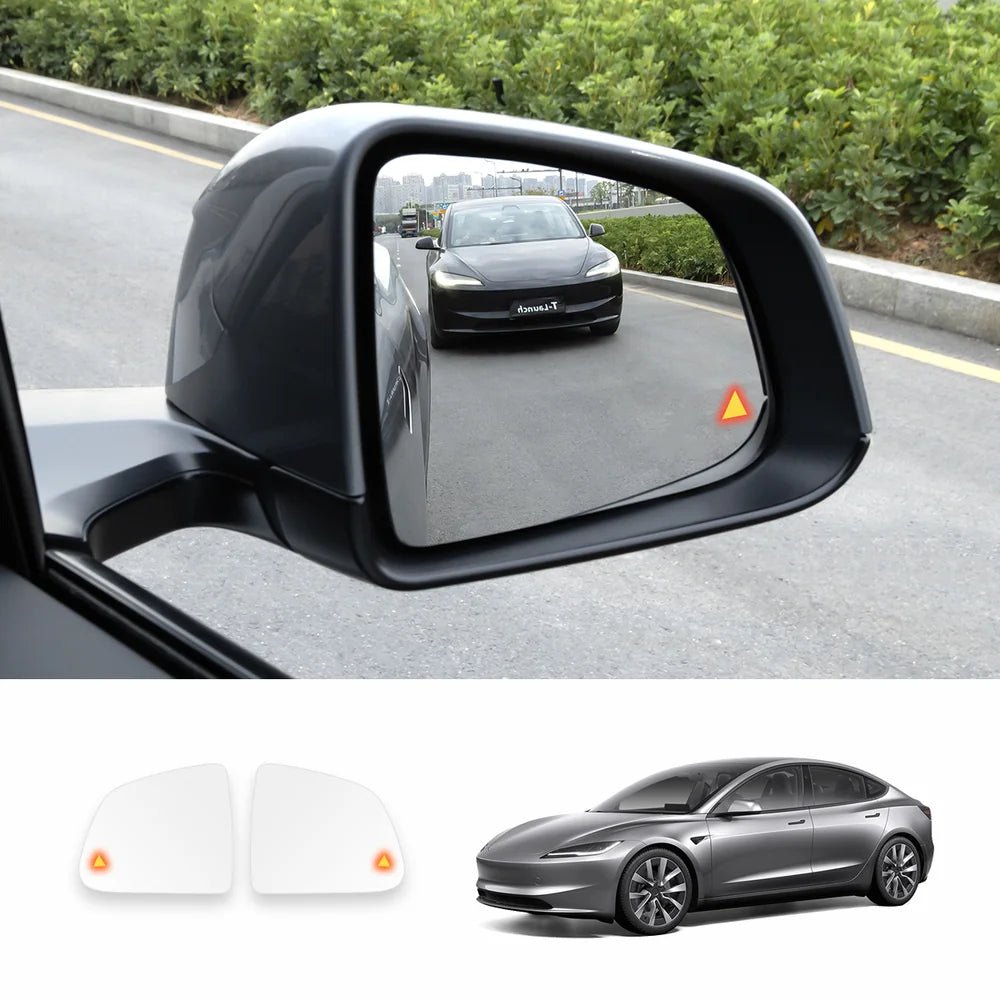 OEM Blind Spot Monitoring Side Mirror Glass Upgrade for Tesla Model 3 / Model Y (2021–2026) - T-Launch
