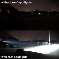 Off-Road & Overland Roof Spotlights and Front Bumper Light Bar for Cybertruck